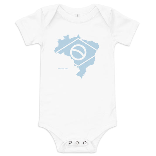 Bebê Body - Mapa Brasil - 100% algodão