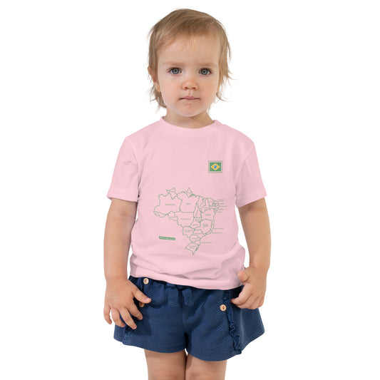 Camiseta Kids - Brasil Mapa - unissex