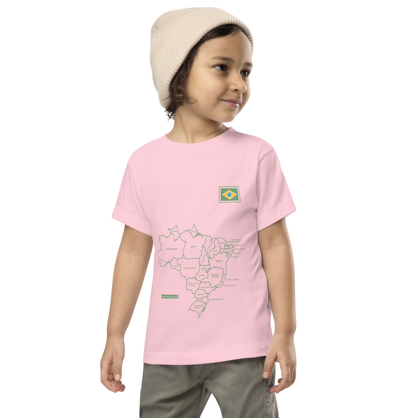 Camiseta Kids - Brasil Mapa - unissex