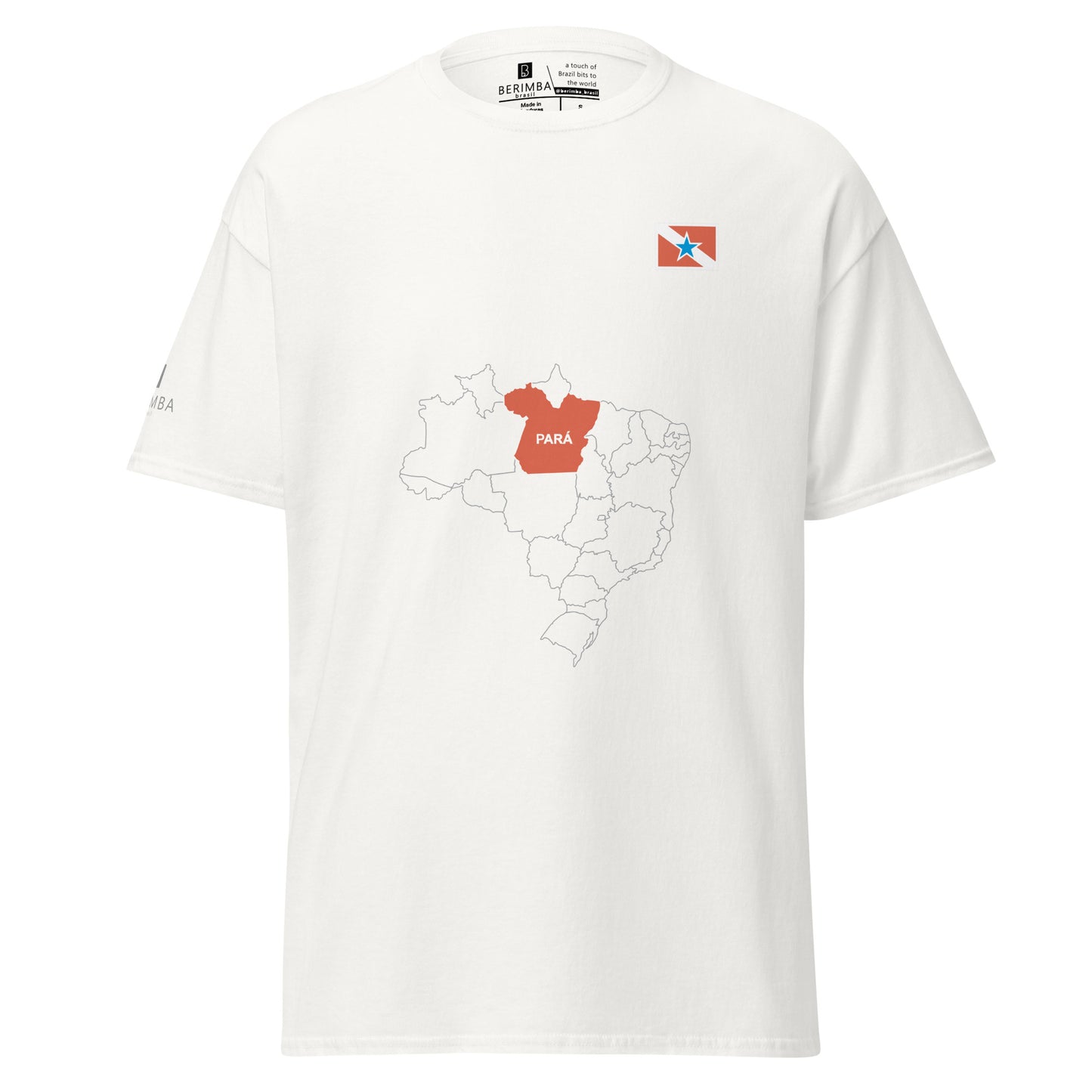 Camiseta do PARÁ Mapa Estado - unissex