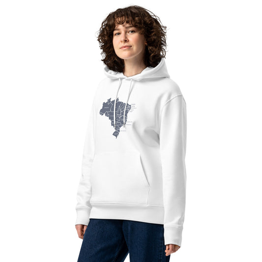 Moletom com capuz eco-friendly - BRA-Map - unissex