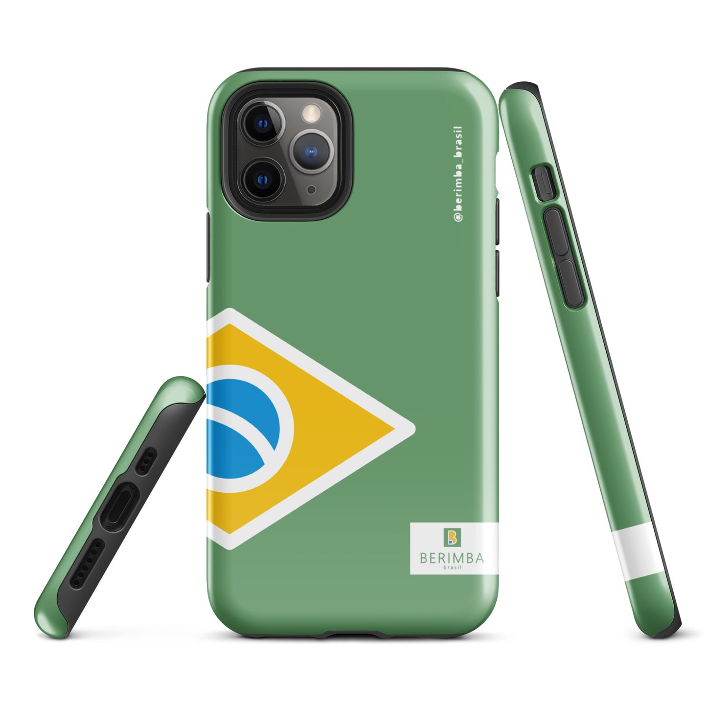 Capa dura de Celular para iPhone® - Brasil Bandeira