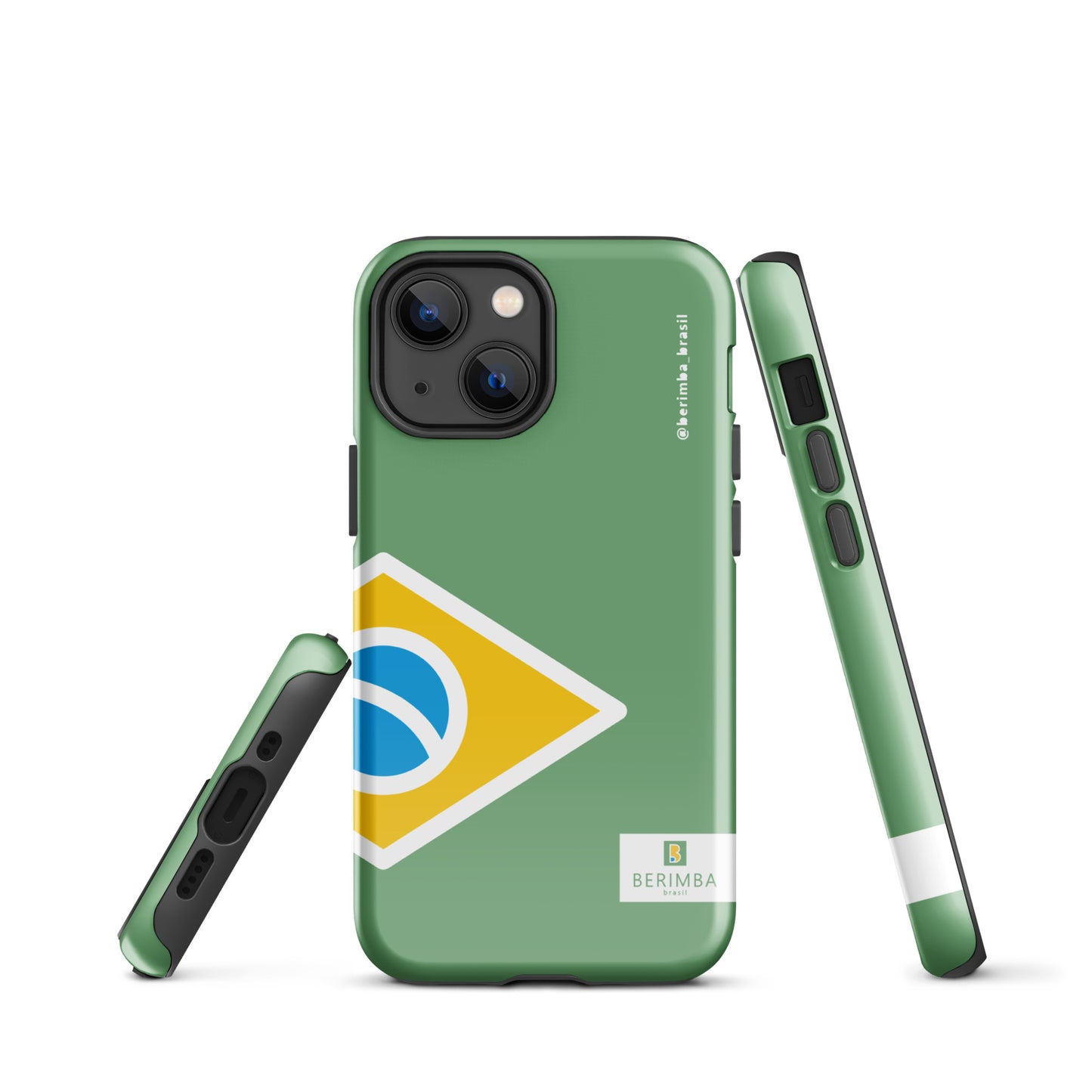 Capa dura de Celular para iPhone® - Brasil Bandeira